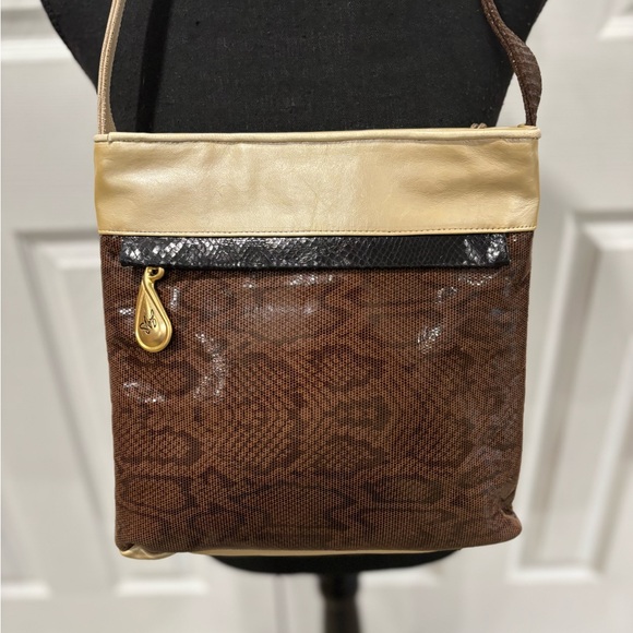 SHARIF VINTAGE LEAF PATCHWORK BAG - Picture 4 of 10